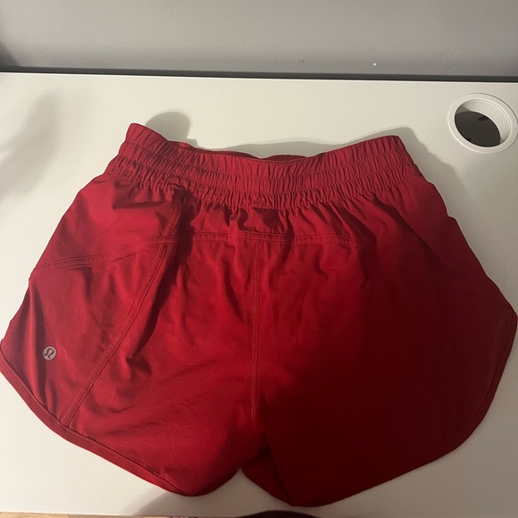 lululemon tracker short dark red sz 10 - Picture 2 of 3